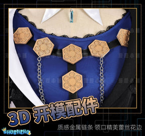 Game Arknights Phantom Music Mostima Cosplay Costume Vintage Evening Dress Long Dress Anime Disguise for Adult