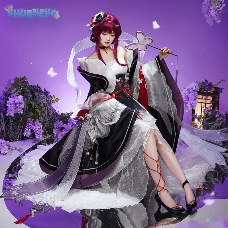 Honkai: Star rail Kafka cosplay costume Halloween Chinese style dress jacket props accessories wig set Men Women uniform