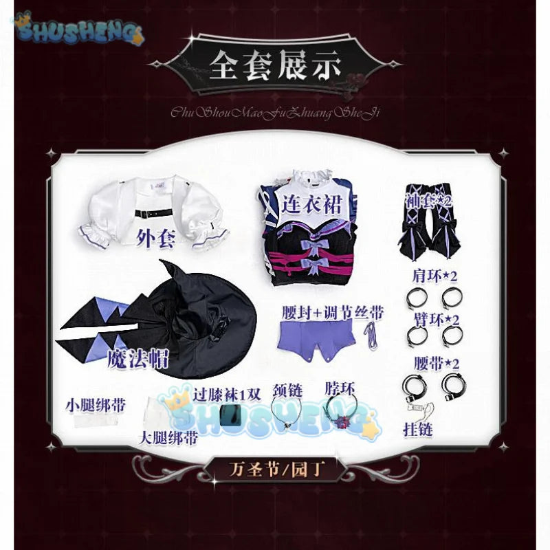 Identity V Emma Woods Halloween Witch Costume Cosplay Costume Cos Game Anime Party Uniform Hallowen Play Role Clothes Clothing