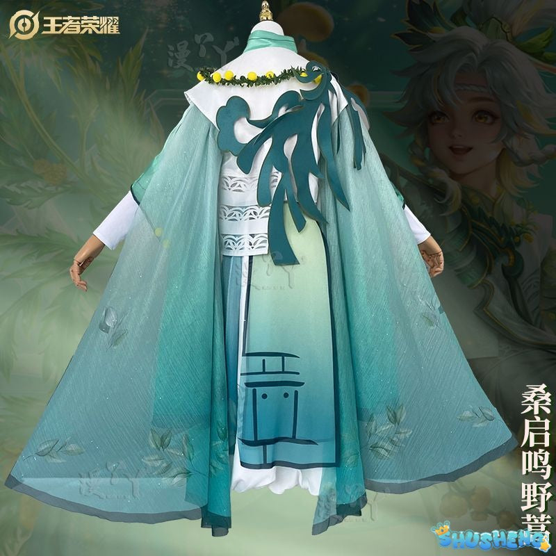 Honor of Kings Role Play Cosplay Costume Set Female Sang Qi Ming Cosplay Outfit Game Anime Halloween Full Set for Women
