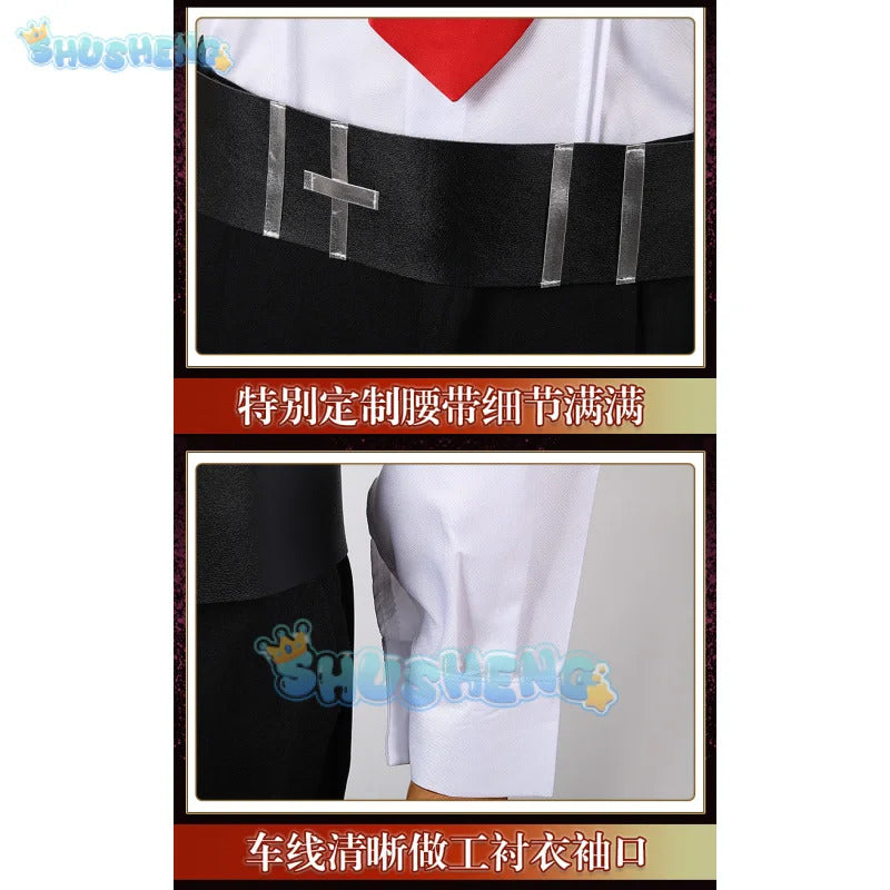 Game Limbus Company REVENGE Cosplay Costume Heathcliff Uniforms Black Outfits Halloween Carnival Party Suit Unisex Anime Cosplay