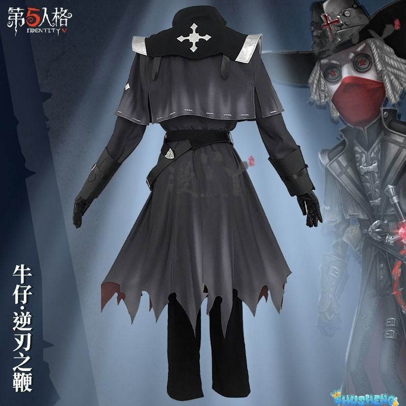 Identity V Cowboy Cosplay Costume Misfit Outfit Cowboy Cos Kevin Ayuso Hallowmas Carnival Disguies Party Costume