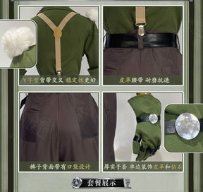 Norton Campbell Prospector Cosplay Identity Ⅴ Costume Hat glasses prop accessorie original skin set party carnival uniform