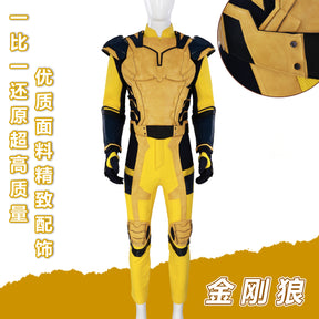 Wolf Logan Wolverene Cosplay Costume 2024 Movie Dead Cosplay Pool Roleplay Jumpsuit Superhero Outfits Men Halloween Party Suit