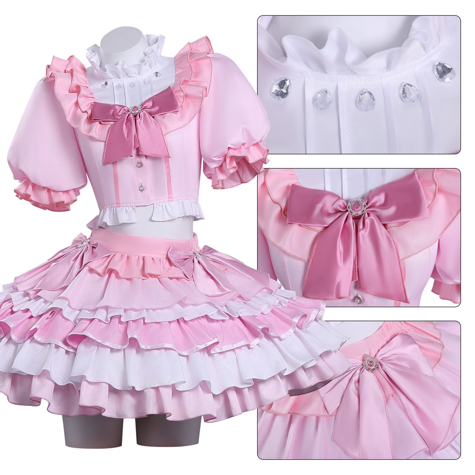 Shusheng-R Anime Puella Magi Madoka Magica Kaname Madoka Cosplay Costume XS-XXXL