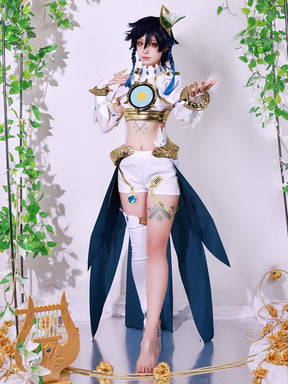 Genshin Impact Cosplay Costume Monde Fengshen Barbatos Comic Version Venti Costume Divine Costume Halloween Cosplay