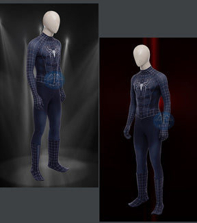 Black Spiderman Costume Cosplay Bodysuit 3D Printed Spandex Superhero Zentai Outfits Halloween Costume BodySuit