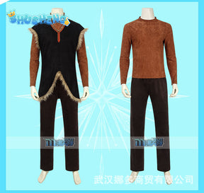 Hot Selling Anime Movie Costume Halloween Clothes Frozen Kristoff Cosplay Costume for Men