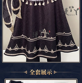 Game Identity V Antiquarian Qi Shiyi Cosplay Costume Crow Cosplay Black Uniforms Halloween Party Role Play Outfit Suit for Woman