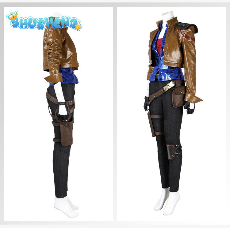 Lilith Cosplay Costume Leather Coat Vest Pants Borderlands Outfit Movie Border Cos Land Full Set Coat Women Halloween Roleplay Suit