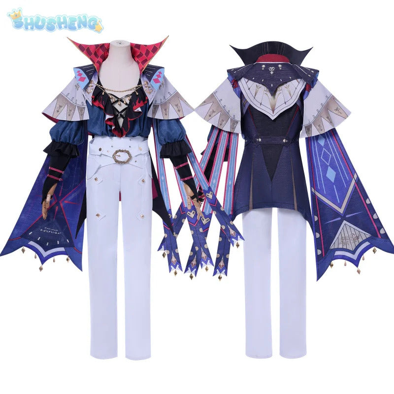 Game Wuthering Waves Brant Cosplay Costume Halloween party hat cloak wig prop set men women new handsome Brant uniform XS-XXXL