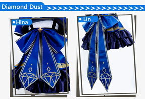 Diamond Dust Hina Rin Nana Ai Cosplay GIRLS BAND CRY gbc hina Costume Halloween Party Fashion Dress Wig Props Uniform Woman Set