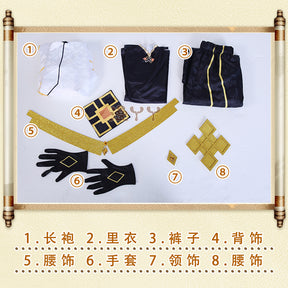 Genshin Impact Zhong Li COS Costume The Rock God Emperor Morax Game Clothing Cosplay Complete Set Men Women