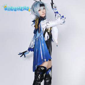 Genshin Impact Eula Cosplay Costume Adult Carnival Uniform Anime Halloween Costumes Women Game