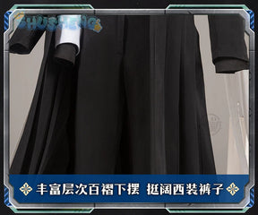 Game Arknights logos cosplay aefanyl costume fashionable handsome cloak ring gloves props set Halloween party Woman Man uniform