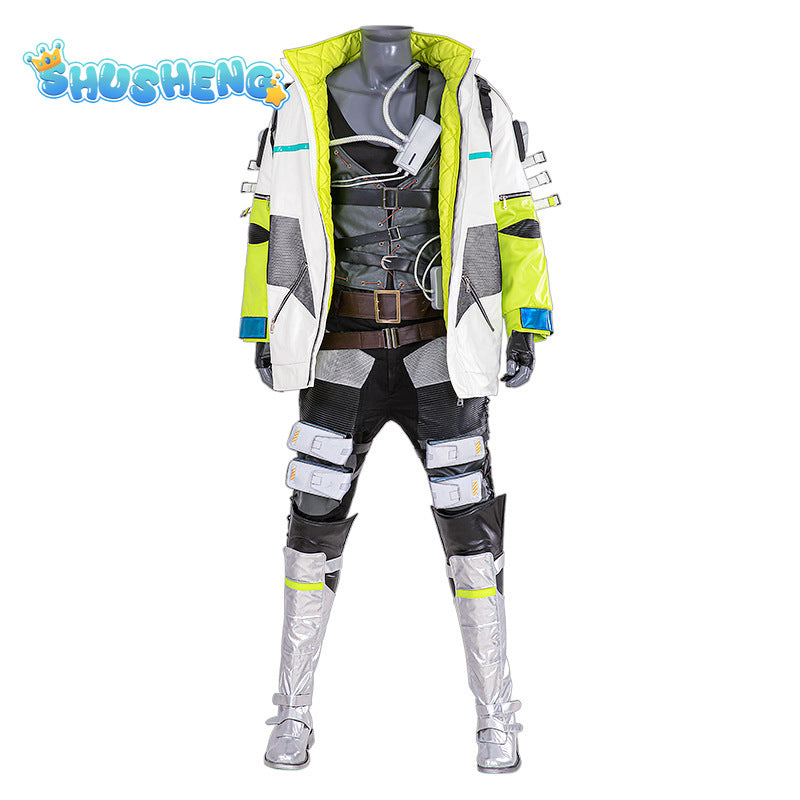 New Game Apex Legends Crypto Cosplay Costume Shirt Vest Coat Pants Belt Gloves for Men Boy Custom Made