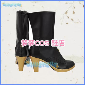 Anime Game Wuthering Waves Yangyang Cosplay Shoes Custom Made Women Men Halloween Party Carnival Role Play Black Shoes Boots