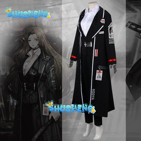 Game Limbus Company Rodya Cosplay Costumes Rodion No.0.9 Uniform Clothing Black Jacket Halloween Carnival Costumes Anime