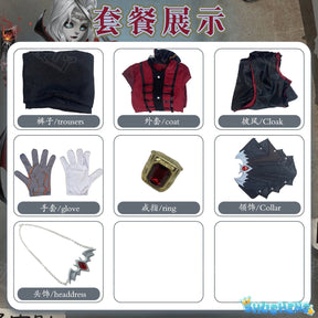 Game Identity V Photographer Joseph Desaulnier Cosplay Costume Fancy Suit Halloween Carnival Uniforms Custom Made