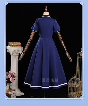 Cardcaptor Sakura Sakura Kinomoto Cosplay Costume Blue Regular Dress