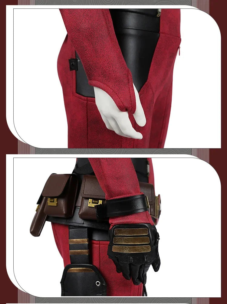 Dead Cosplay pool  Cosutme Wade Winston Wilson Cosplay Costume Children's Edition  Movie Anti-hero Suit Halloween