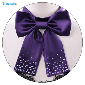 In Stock Game Fate FGO Jeanne D'Arc Cosplay Costume Jeanne Alter Purple Elegant Dress Wig Halloween Party Uniform for Women