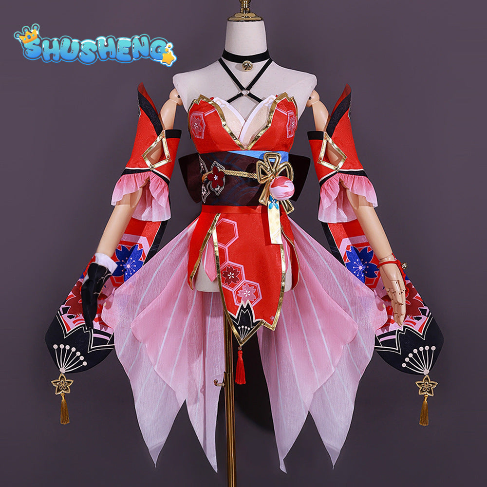 Honkai: Star Rail Sparkle Cosplay Costume Mask Headwear Accessories Gorgeous Sexy Dress Halloween Carnival