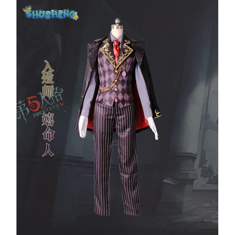 Aesop Carl Anime Game Identity V Cosplay Costume Clothes Wig Uniform men and women Cosplay Halloween Party  IN STOCK