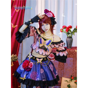 Aikatsu! Series Shibuki ran Rose set cosplay costume cos game anime party uniform Hallowen play role clothes clothing