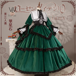 Amine Rozen Maiden Sui sei seki Cosplay Costume Mercury Lampe Dress Halloween Party Gorgeous Lolita Girl Dress Up Dress