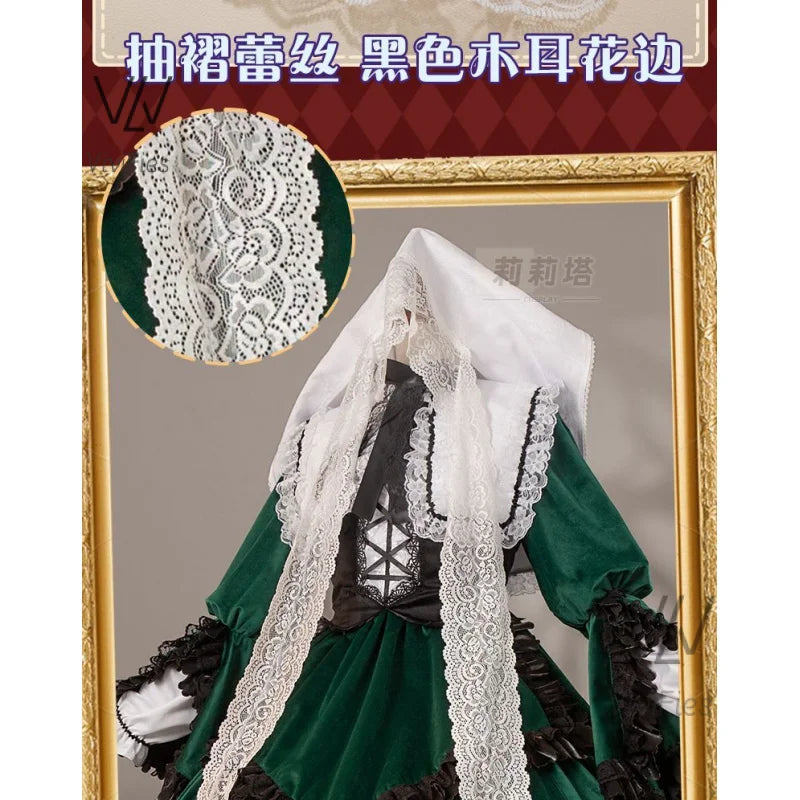 Amine Rozen Maiden Sui sei seki Cosplay Costume Mercury Lampe Dress Halloween Party Gorgeous Lolita Girl Dress Up Dress