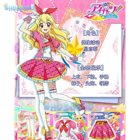 Anime Aikatsu! Cosplay Hoshimiya Ichigo Cosplay Costume Lolite Dress  Wig Women Hallowen Party Girls increase size S-XXL