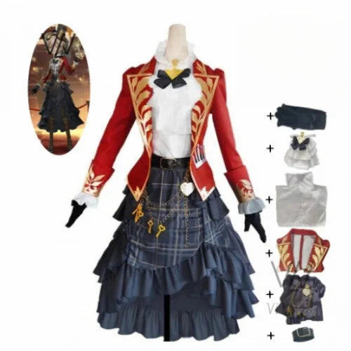 Anime Identity V Tracy Reznik Latest style Anniversary Heart Lock Game Suit Uniform Cosplay Costume Halloween Party Outfit Women