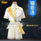 Anime Kagamine Rin Len Cosplay Costumes Halloween Costume Kcagamine Brother Sister Lolita Uniform Role Clothing Party Uniform