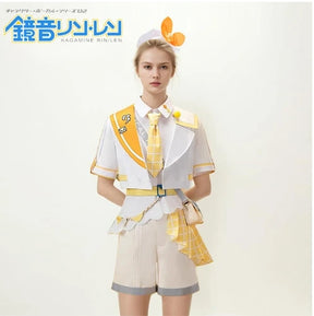 Anime Kagamine Rin Len Cosplay Costumes Halloween Costume Kcagamine Brother Sister Lolita Uniform Role Clothing Party Uniform