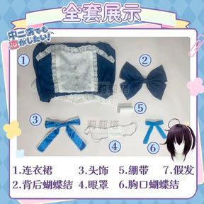 Anime Love Chunibyo & Other Delusion Takanashi Rikka Cosplay Costume Lolita Dress kawaii Halloween Costumes for Women