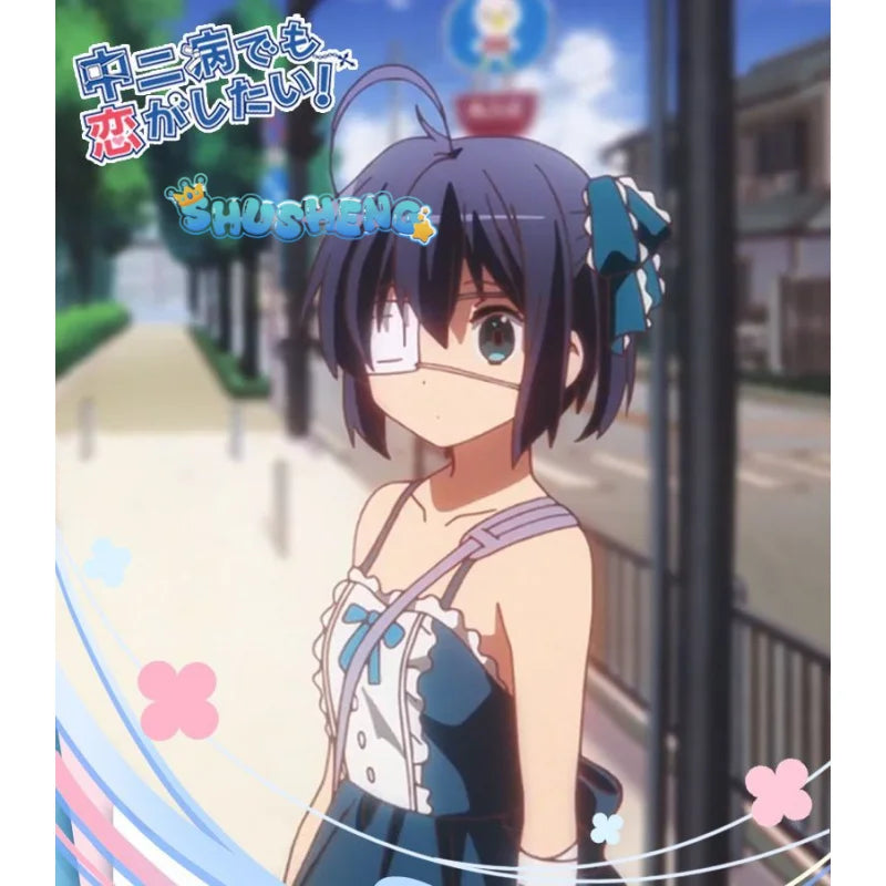 Anime Love Chunibyo & Other Delusion Takanashi Rikka Cosplay Costume Lolita Dress kawaii Halloween Costumes for Women