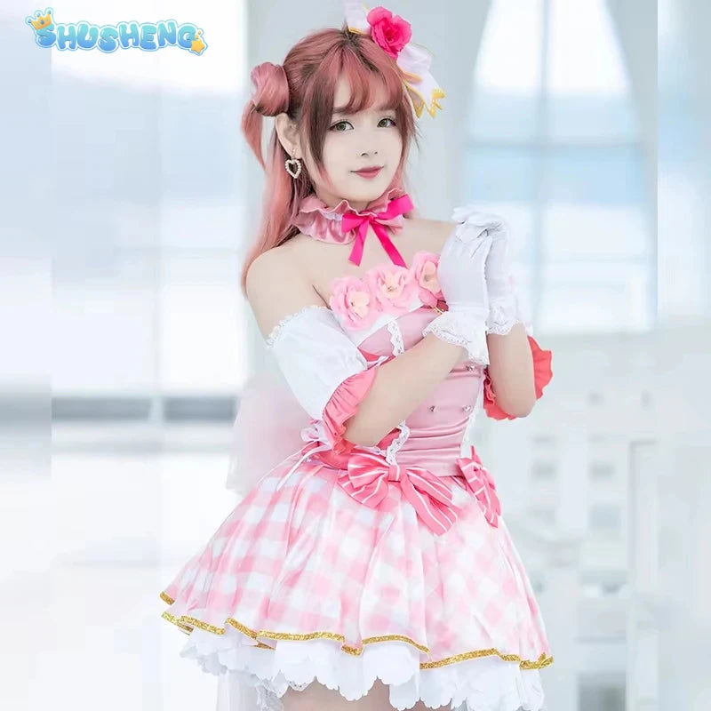 Anime LoveLive! School Idol Festival PERFECT Dream Project Uehara Ayumu Lovely Elegant Uniform Cosplay Costume Women