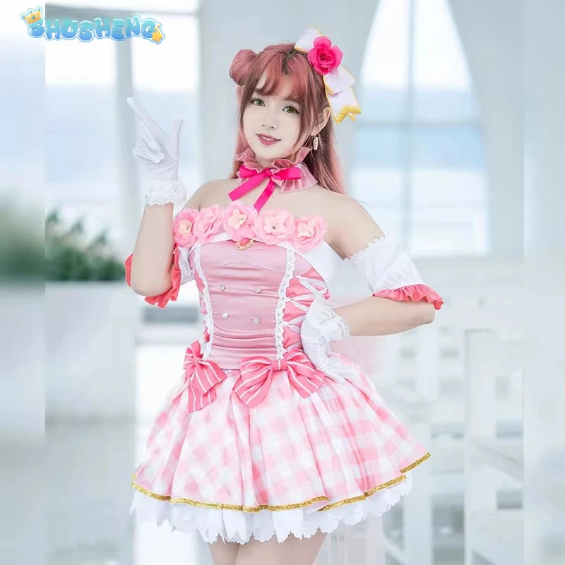 Anime LoveLive! School Idol Festival PERFECT Dream Project Uehara Ayumu Lovely Elegant Uniform Cosplay Costume Women