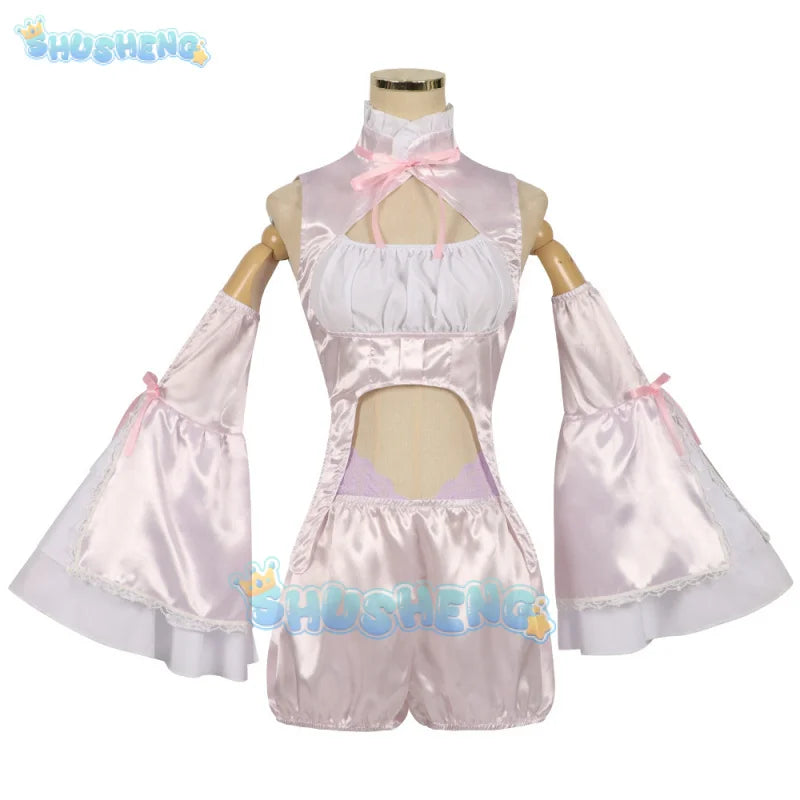 Anime MahoAku Byakuya Mimori Cosplay Costume Wig Uniform The Magical Girl and The Evil Lieutenant Used To Be Archenemies Women