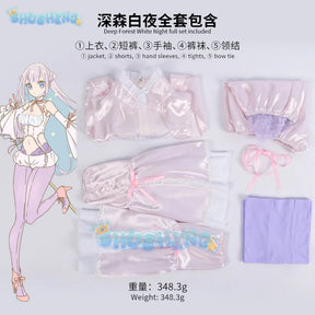 Anime MahoAku Byakuya Mimori Cosplay Costume Wig Uniform The Magical Girl and The Evil Lieutenant Used To Be Archenemies Women