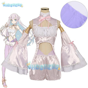 Anime MahoAku Byakuya Mimori Cosplay Costume Wig Uniform The Magical Girl and The Evil Lieutenant Used To Be Archenemies Women