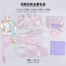 Anime MahoAku Byakuya Mimori Cosplay Costume Wig Uniform The Magical Girl and The Evil Lieutenant Used To Be Archenemies Women