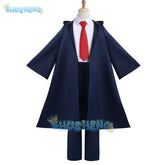 Anime Mashle Magic and Muscles Cosplay Costume Mash Lance Lemon Dot Finn Easton Magic Academy Uniform Blue Robe Shirt Tie