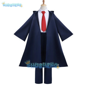 Anime Mashle Magie und Muskeln Cosplay Kostüm Mash Lance Lemon Dot Finn Easton Magic Academy Uniform Blaue Robe Hemd Krawatte 