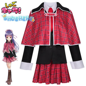 Anime Shugo Chara Cosplay Costume for Women Men Amu Hinamori  School Uniform Halloween Clothes Set