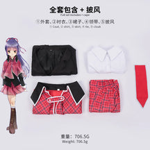 Anime Shugo Chara Cosplay Costume for Women Men Amu Hinamori  School Uniform Halloween Clothes Set