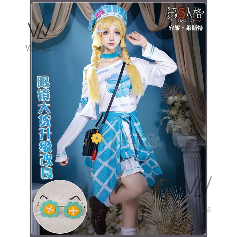 Anne Lester Cosplay Costume Game Identity V Toy Merchant Fashion Uniform Role Play Clothing Carnival Halloween Suit Pre-sale