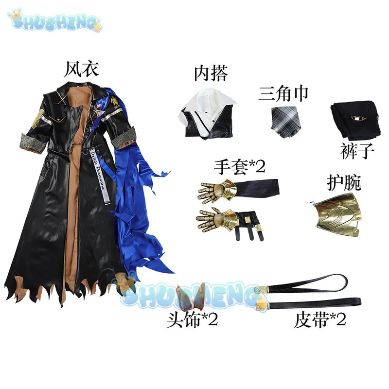 Arknights Cos Młynar Cosplay Full set of anime clothing for men