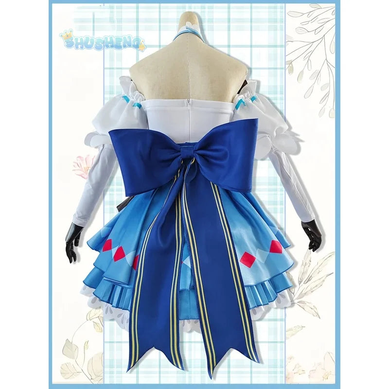 Arknights Eyjafjalla The Hvit Aska Picnic  Cosplay Costume Cute and Sweet Lolita Dress Halloween Party Custom Uniform